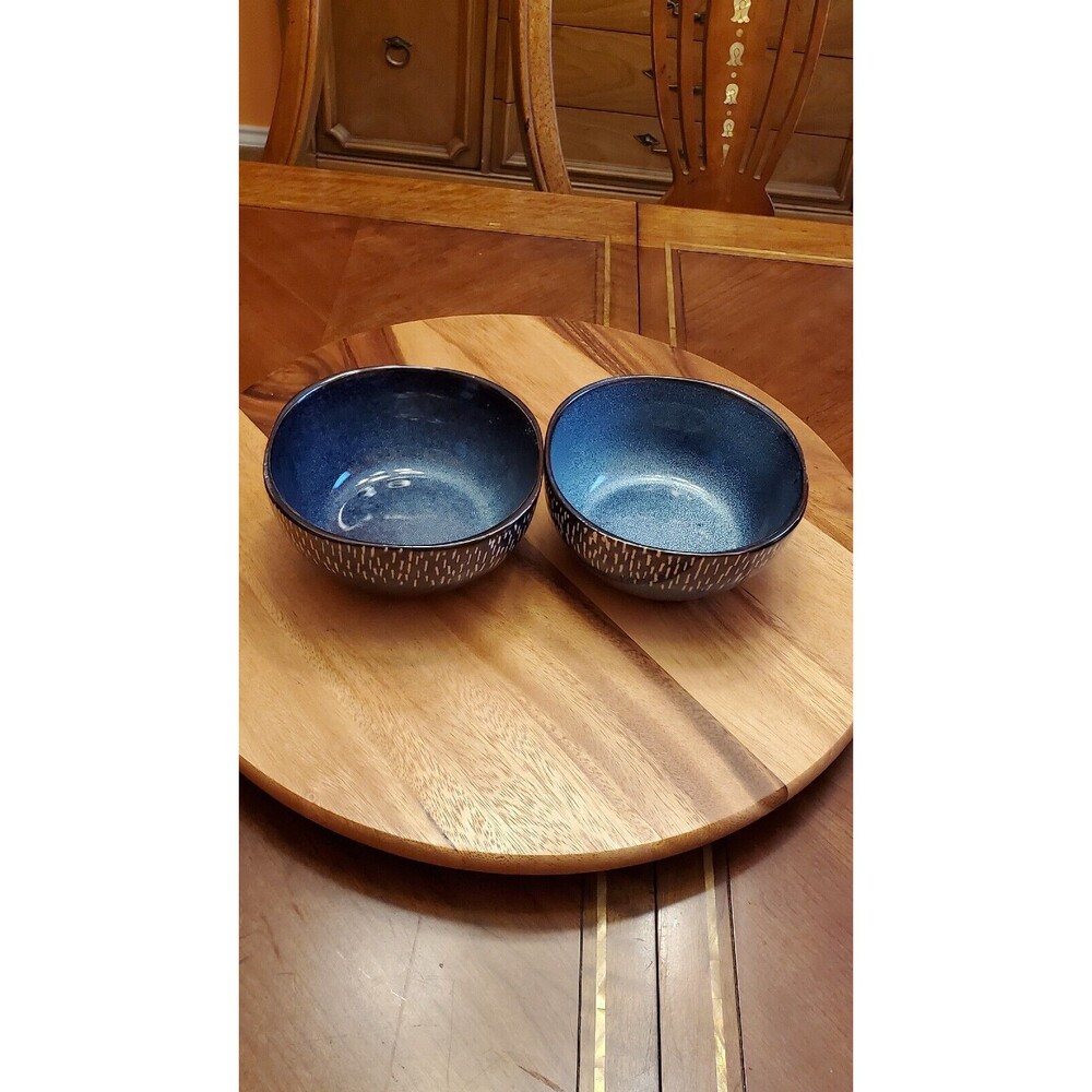Meritage Jasper Blue Denim Soup Cereal Bowl6"